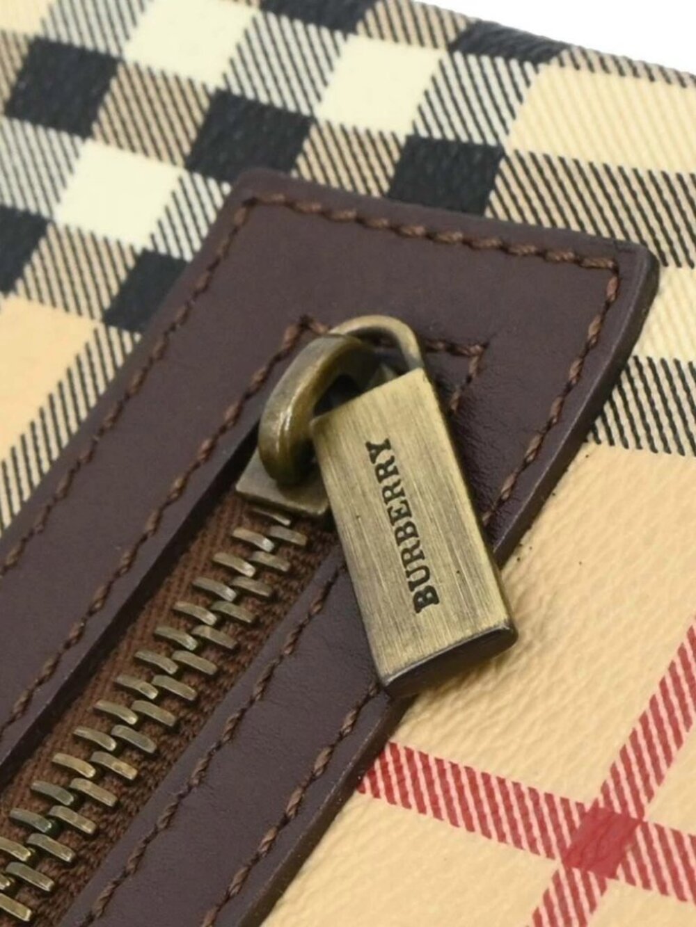 Burberry Beige Brown House Check Shoulder Bag - Picture 6 of 10
